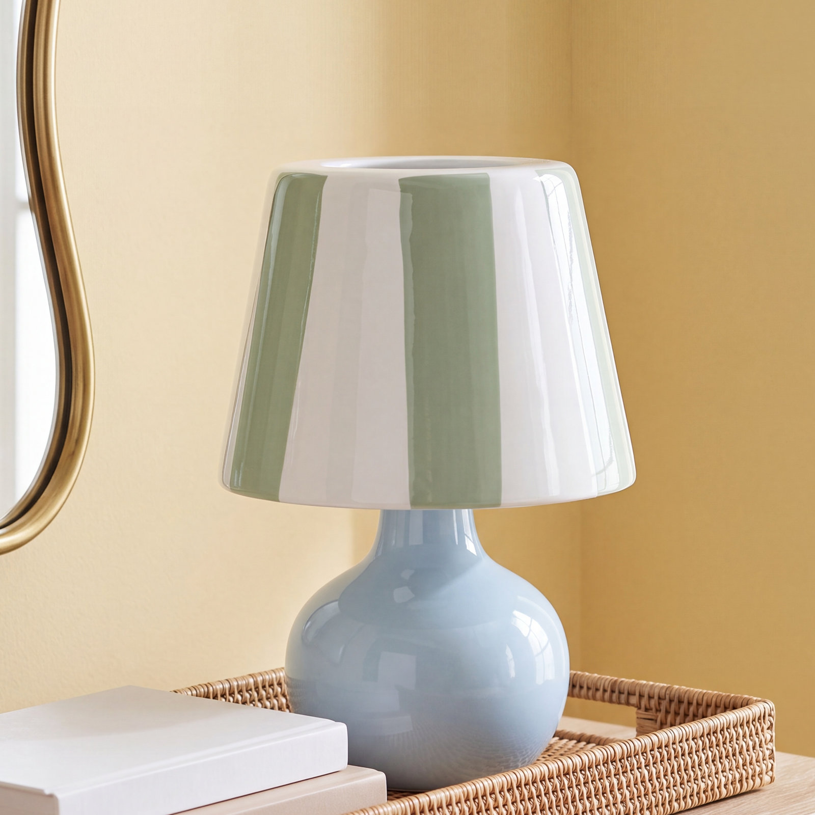 Poldina Pro Lido Lamp Shade, Sage Stripes