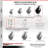4 Piece Kingpinless Phenolic Caster Set