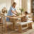 6-Piece Dining Room Set - Upholstered Chairs & Padded Bench For Comfort-1394027607