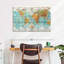 Globe terrestre carte du monde sur toile-806209354