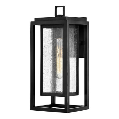 Republic Black 1 - Bulb Outdoor Wall Lantern