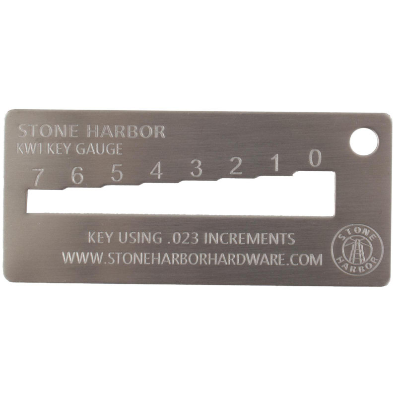 Stone Harbor Hardware 1.5'' W Silver Key Chain