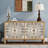 Carved Sideboard with Door and Solid Wood Legs-662281928-649563576