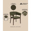 Fauteuil de salle à manger rembourré Blake-192285221