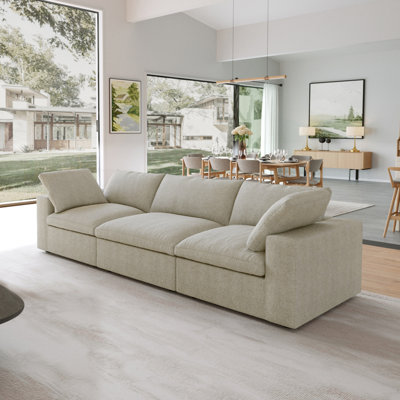 Canapé modulaire rembourré 3 places