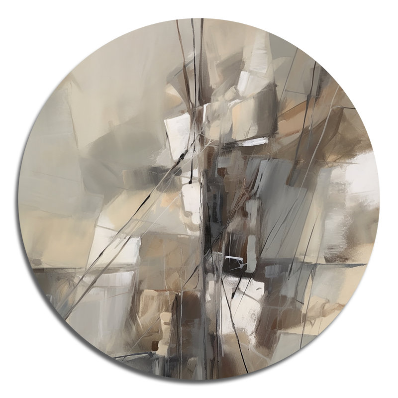 «Abstract Design Shapes I» sur impression métallique, H 23 po x l 23 po x P 1 po