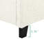 Grand lit moderne - fabrication en bois recouverte de blanc
