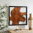 Handmade Rustic Abstract Wall Decor on Solid Wood