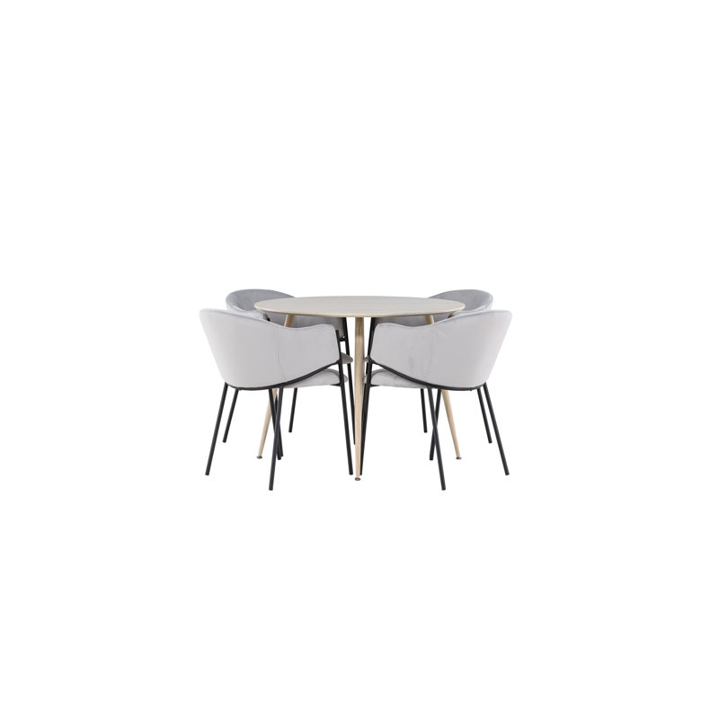 Vega 4 - Person Dining Set, White