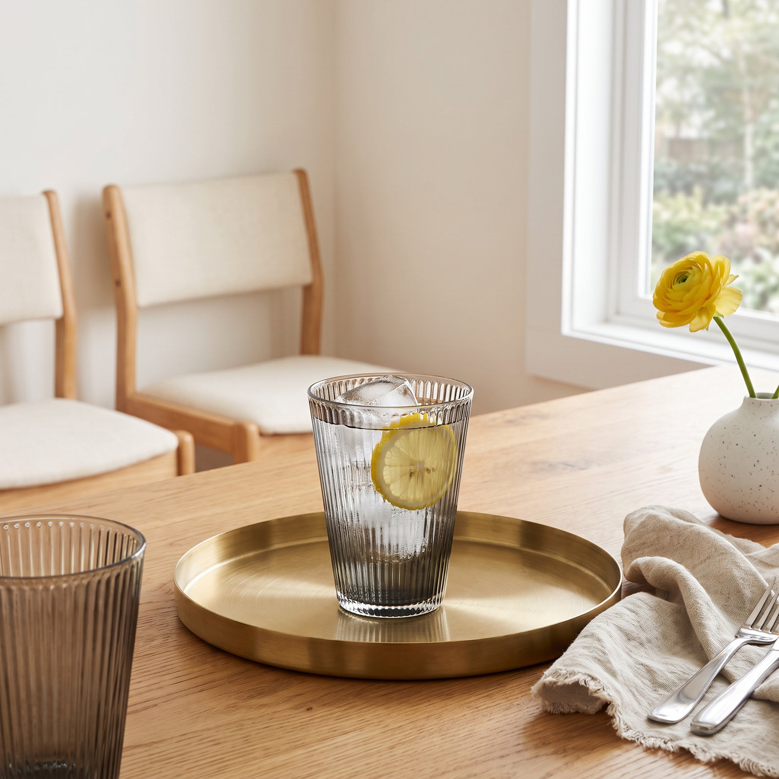 Grand Cru Nouveau Ribbed Drinking Glass