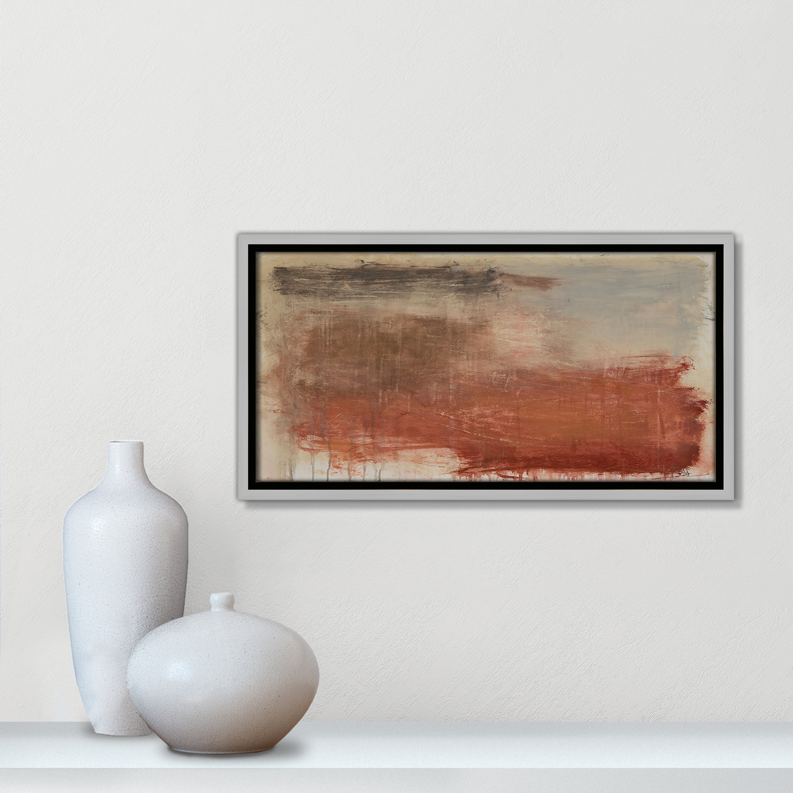 Colin "Autumn Over The Riviera" Print, Silver, 9.5" H x 17.5" W