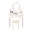 Ensemble de coiffeuse et tabouret de maquillage, miroir de coiffeuse avec lumières et ensemble de table, petite table de coiffeuse pour chambre à coucher