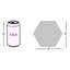 Hedron 4" x 5" Ceramic Wall Tile-797560097