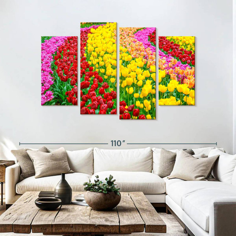 Jardin de tulipes Harnek Spring, H 18 po x l 30 po