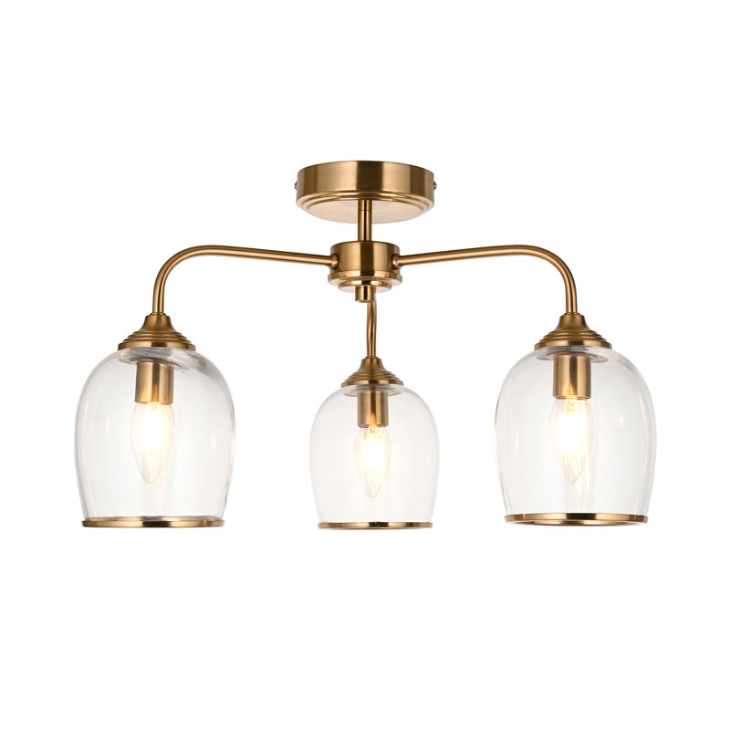 Ashcroft 3 Light Ceiling Semi flush light