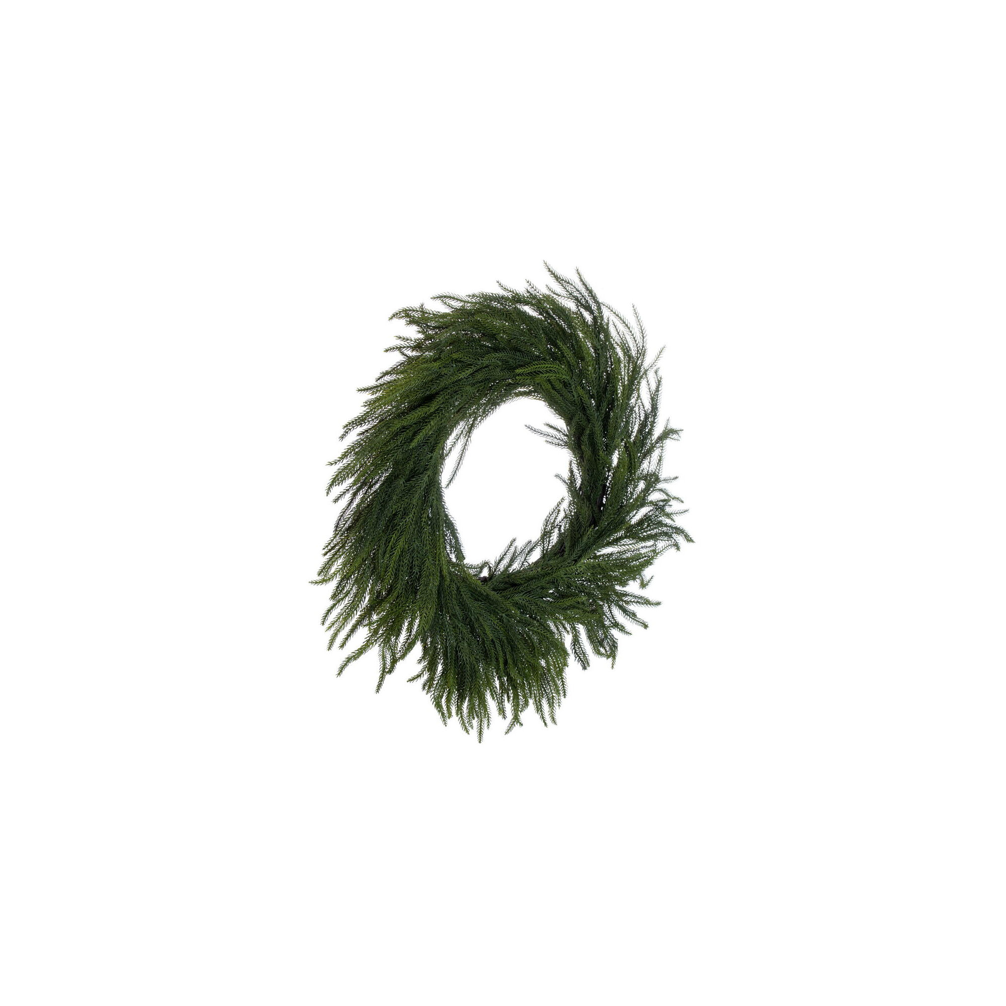 28'' Faux Pine Plastic Wreath