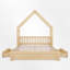Grand lit plateforme en bois avec 2 tiroirs-114071855