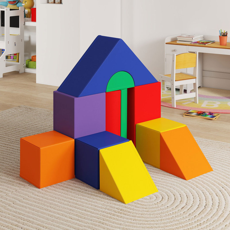 Cirencester Soft Play Foam Blocks Toy, 25.00cm H x 50.00cm W x 1.00cm L