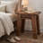 Solid Wood Farmhouse Accent Table, 27"W
