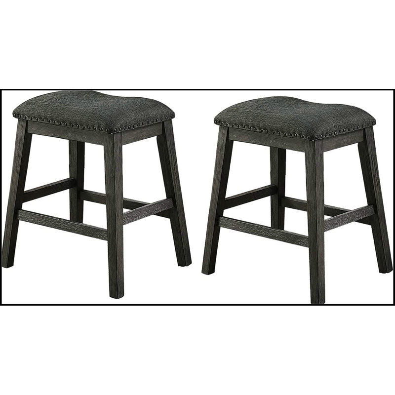 Ensemble de 2 chaises de salle à manger Modern Modern, Gris délavé, Gris délavé