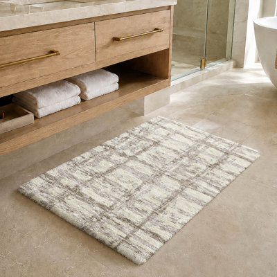 Tapis à rayures Dream Shag ADS745 lavable à la machine de qualité supérieure