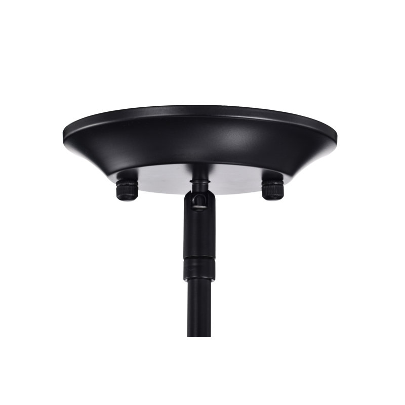 Luminaire suspendu conique à 1 lumière June, H 11,5 po x l 11,5 po x P 11,5 po, Noir mat