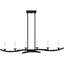 Sabali 6-Light Earth Black Island Light