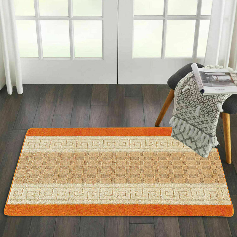 Labors Geometric Indoor / Outdoor Area Rug, Runner 60 x 220cm