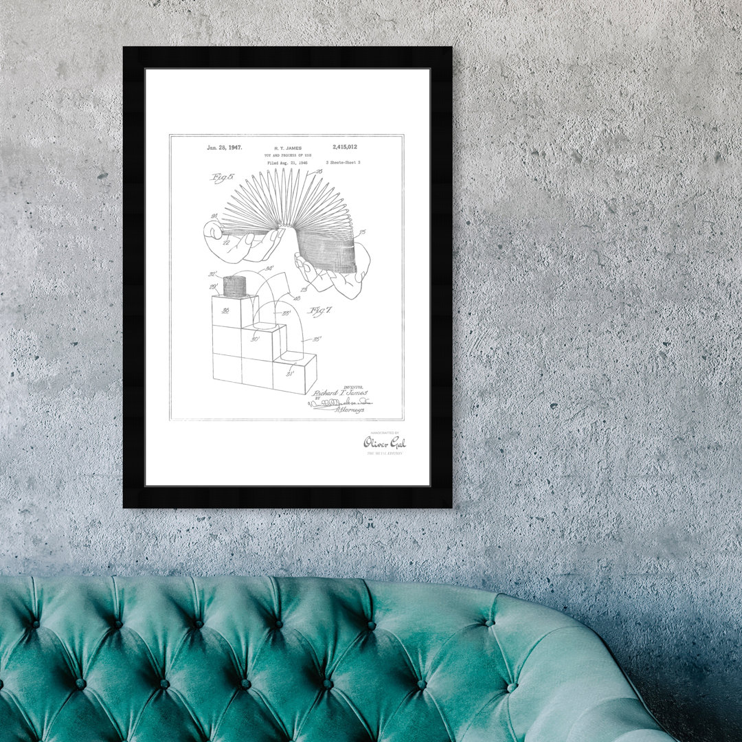 'Slinky 1947' Framed Graphic Art