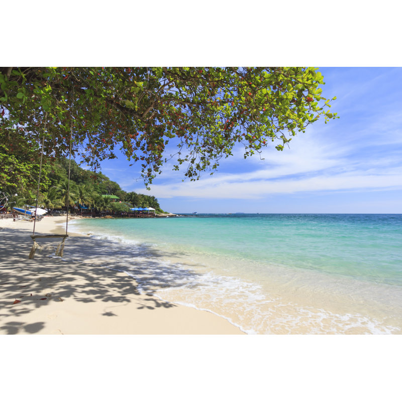 Tropical Sea And Beach - Wrapped Canvas Print, 30cm H x 46cm W x 3.8cm D