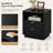 22''W Modern Set of 2 Nightstands with Wavy Fluted Drawers-2146814854