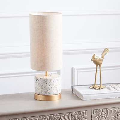 Lampe de table naturelle / dorée 16,5 po