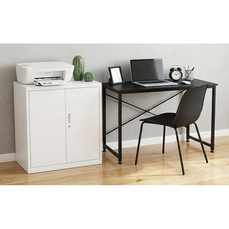 15 cm W 2 -Drawer Filing Cabinet, White