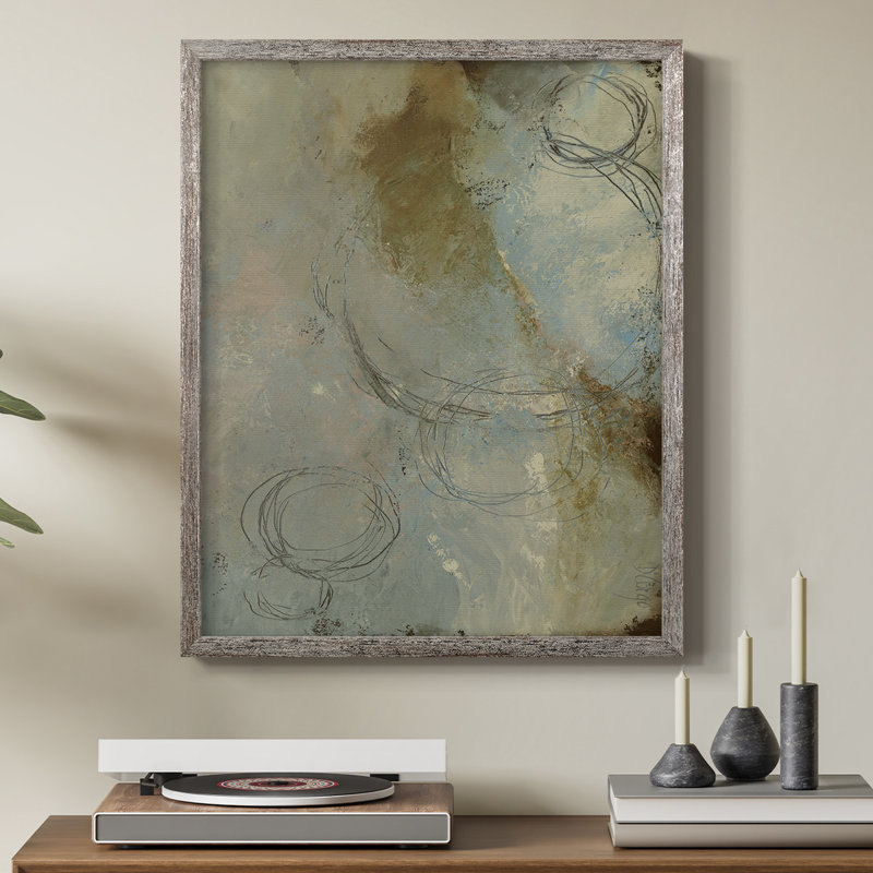 Zen Path I, reproduction encadrée - bois massif, H 30 po x l 24 po