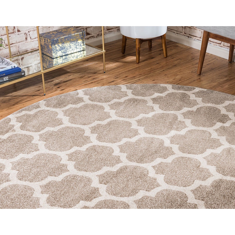 Cohleen Geometric Indoor Rug, Round 12'2"