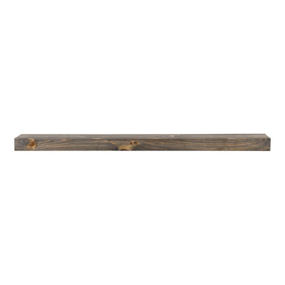 Modern Ember Vara Wood Mantel Shelf - 3 Inch Height - Variations in Grain and Natural Distressing