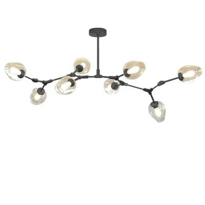 Long lustre 6 lumières 8 lumières avec 3 ampoules DEL Brutom Brustrom