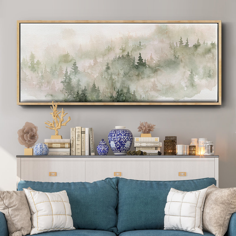 Misty Mountain Sides- Framed Canvas