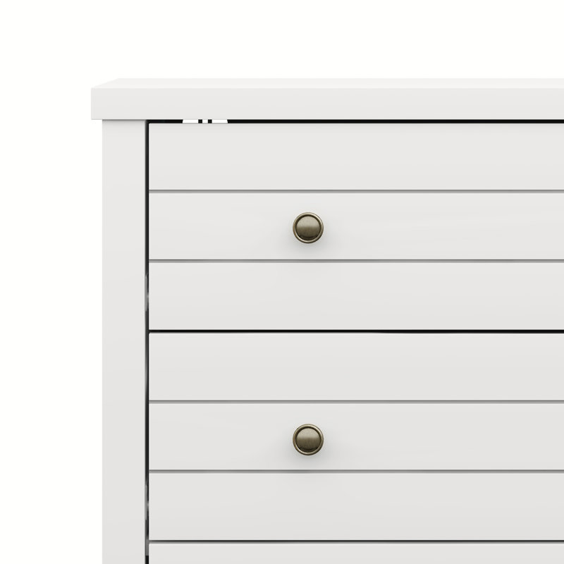 Commode 4 tiroirs Kiara, Blanc