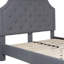 Base de lit plateforme tapissier arquée avec capitonnage Aluino - Aucun sommier tapissier requis-28940811-28940813