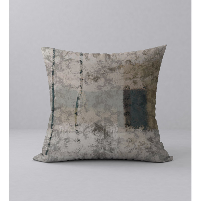 Abstract Reversible Throw Pillow, 18" x 18"