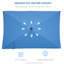 Parasol de marché inclinable avec manivelle 116,1 po Shaneaka-657079390