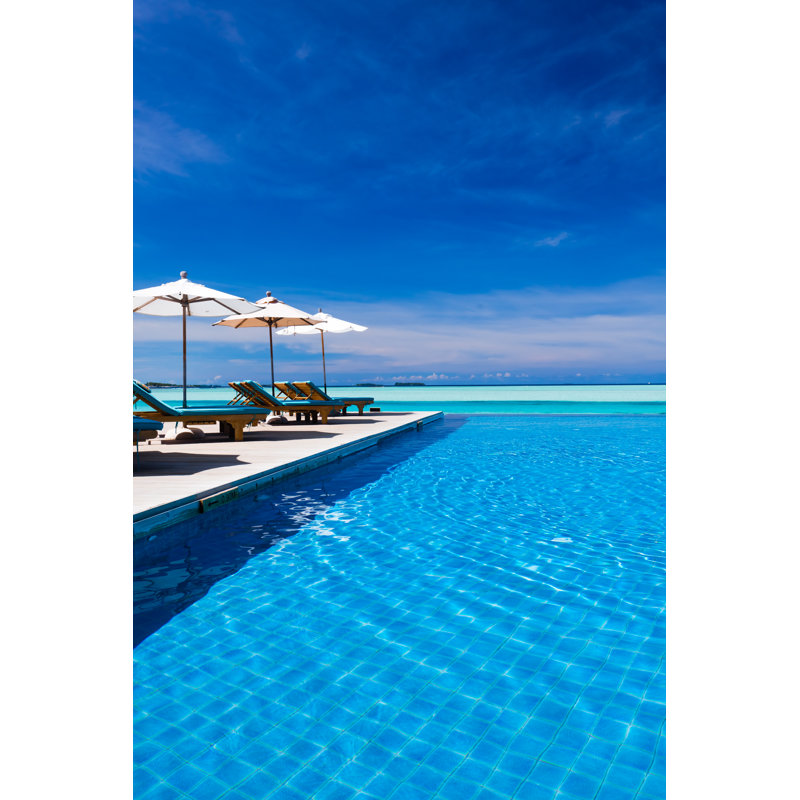Infinity Pool - Wrapped Canvas Print, 30cm H x 20cm W x 3.8cm D