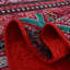 Couverture de canapé HoneiLife en coton rouge bohémien 60 po x 78 po-126100111