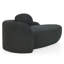 Fauteuil paresseux moderne simple ovale avec dossier intégré, accoudoirs latéraux et coussin, chaise longue compacte et peu encombrante pour le salon, la chambre à coucher