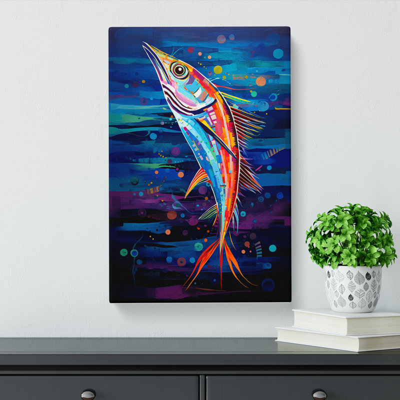 Fish Orphism - No Frame Print, 50cm H x 35cm W x 3cm D