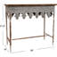 Console rustique en métal avec plateau en bois massif Deitra-38888088