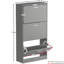 Vida 3 Drawer Flip Down Shoe Storage Free Standing Cabinet For Hallway-69519364-122852330