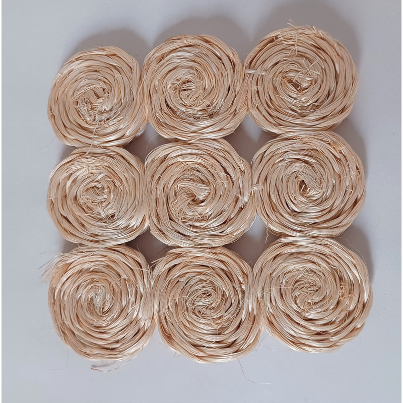 Square 4 Piece Coaster Set, Natural