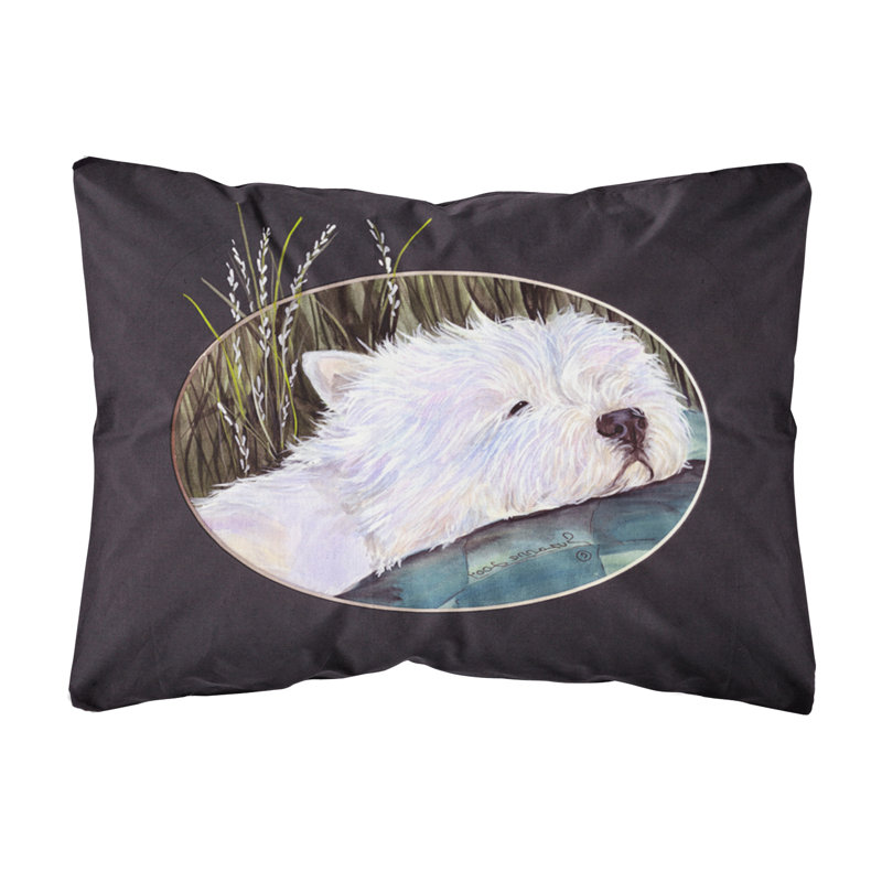 Coussin décoratif intérieur/extérieur westie